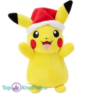 Pikachu Kerstmuts - Pokémon Pluche Knuffel 22 cm