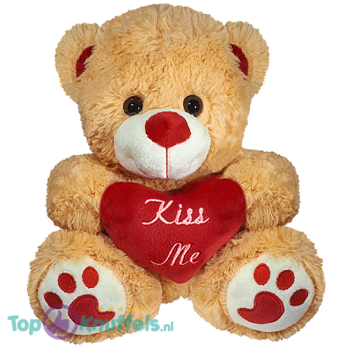 Verminderen Eigenlijk opslag Valentijn Teddybeer met rood hart 32 cm kopen? Topknuffels.nl