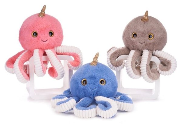 Octopus Roze Pluche Knuffel 30 cm