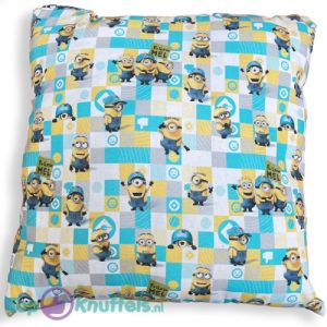 Minions Turquoise Pluche Kussen (Verschrikkelijke Ikke/Despicable Me) 38 x 38 cm