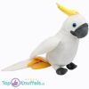 Kaketoe Vogel Wit Pluche Knuffel 20 cm