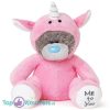 Me to You Pluche Knuffel Beer in Onesie Eenhoorn Roze 28 cm