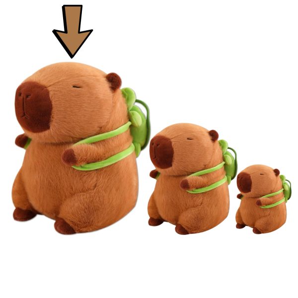 Capybara met Rugzak Pluche Knuffel XXL 90 cm - Capibara