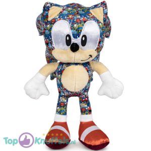 Sonic The Hedgehog Comic (Lichtblauw) Pluche Knuffel 30 cm