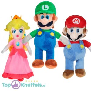 Super Mario Set van 3 Pluche Knuffel 21 cm (Mario/Luigi/Peach)
