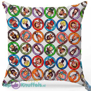 One Piece Karakters Pluche Kussen Wit 38 x 38 cm