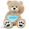 Teddybeer Barry + Blauw Hart Pluche Knuffel beer XXL 100 cm