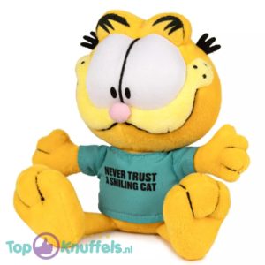 Garfield met Blauw T-shirt Pluche Knuffel 20 cm