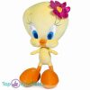 Tweety met Bloem Roze - Looney Tunes Pluche Knuffel 20 cm