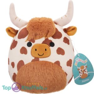 Squishmallows Alonzo Schotse Hooglander Koe Pluche Knuffel 20 cm