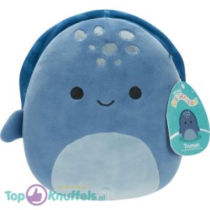 Squishmallows Truman Blauwe Lederschildpad Pluche Knuffel 20 cm