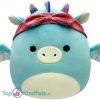 Squishmallows Tatiana Blauwe Draak Pluche Knuffel 20 cm