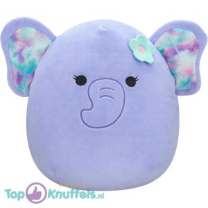 Squishmallows Anjali Paarse Olifant Pluche Knuffel 20 cm