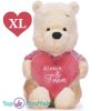 Winnie de Poeh met Hart Disney Pluche Knuffel XL 60 cm