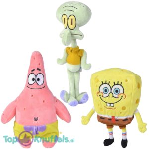 Spongebob Squarepants + Patrick Ster + Octo Tentakel Pluche Knuffel Set 21 cm