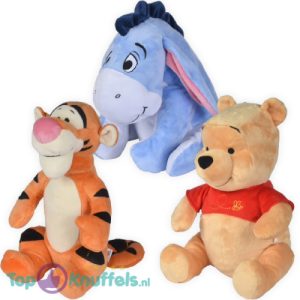 Winnie Tijgertje Iejoor Set van 3 - Winnie de Poeh Disney Pluche Knuffel 26 cm