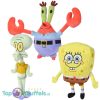 Spongebob Squarepants + Octo Tentakel + Meneer Krabs Pluche Knuffel Set 21 cm