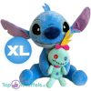 Stitch met Scrump - Lilo & Stitch Disney Pluche Knuffel XL 60 cm