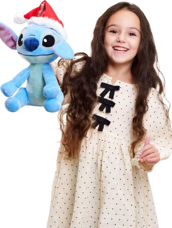 Stitch Kerst Disney Lilo & Stitch Pluche Knuffel 30 cm