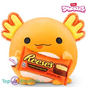 Snackles knuffel - Axolotl met Reese's Peanut Butter Cups 45 cm