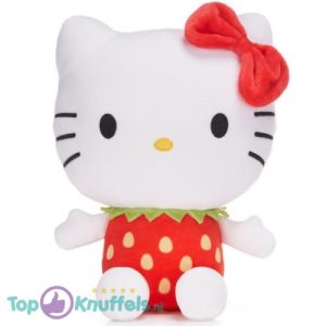 Hello Kitty Aardbei Treats Squishy Kawaii Pluche Knuffel 28 cm