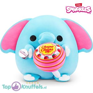 Olifant met Chupa Chups Lolly - Snackles Pluche Knuffel 40 cm