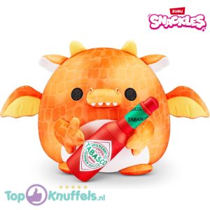 Snackles knuffel - Draak met Tabasco Saus 45 cm