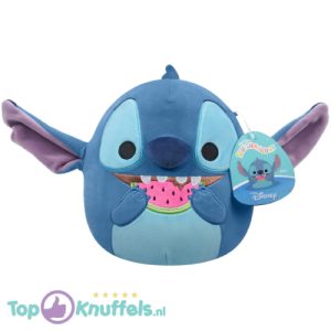 Stitch met Watermeloen Squishmallow Disney Pluche Knuffel 25 cm