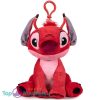 Leroy Zittend Bagclip (Sleutelhanger) - Disney Lilo en Stitch Pluche Knuffel 15 cm