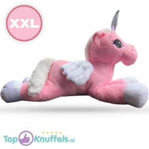 Unicorn Roze Pluche Knuffel XXL 120 cm - Eenhoorn