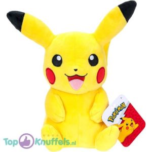 Pokemon Pikachu Happy Zittend Pluche Knuffel 20 cm