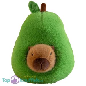 Capibara in Peer Pluche Knuffel 25 cm - Capybara met Fruit