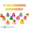 10x Willekeurige Badeendjes 6 cm (Bad Speelgoed voor Kinderen)