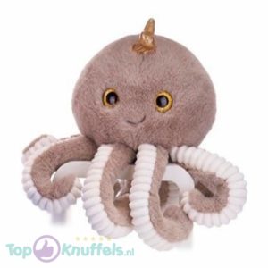 Octopus Bruin Pluche Knuffel 30 cm