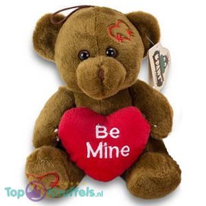 Teddybeer Daisy Pluche Knuffel met Hart (Be Mine) 20 cm