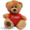 Teddybeer Nora Bruin met Hart Pluche Knuffel 15 cm