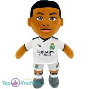 Kylian Mbappé 9 - Real Madrid Voetbal Pluche Knuffel Pop 28 cm