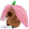 Capibara in Aardbei Pluche Knuffel 25 cm - Capybara met Fruit