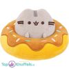 Pusheen in Donut Pluche Knuffel Grijze Kat 20 cm