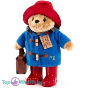 Paddington Beer met Regenlaarsjes en Koffer Pluche Knuffel 36 cm