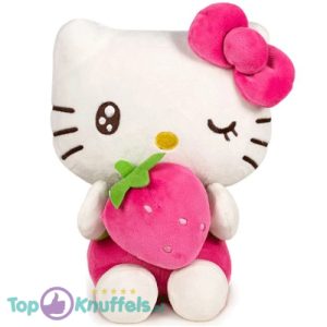 Hello Kitty Aardbei Pluche Knuffel 20 cm